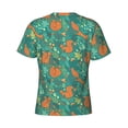thumbnail image 6 of Qekee Fall Forest Squirrel Classic Fit T-Shirt Men's Shirt Men's Tight Short Sleeves for Exercise, Running, Mountaineering - Fall Forest Squirrel, 6 of 9