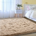thumbnail image 3 of Socofuz 4x6ft Camel Fluffy Rug, Plush Cute Carpet for Girls and Kids Nursery Fall Decor, 3 of 8
