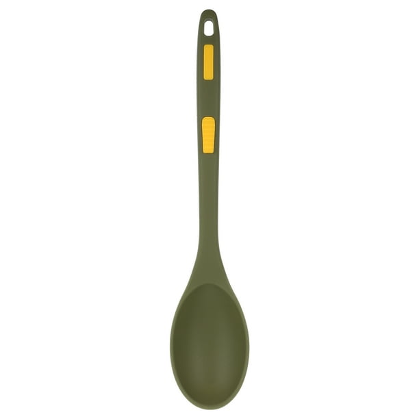 Cuchara de sopa doméstica, práctica cuchara mezcladora, cuchara de silicona multifunción, accesorio de cocina