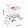 thumbnail image 3 of Automatic Pet Feeder and Water Dispenser Combo for Cats and Small Dogs, Raised Neck Bowl, Large Capacity, Auto Food and Water Refill, Spill Proof, Easy Cleaning, Balanced Feeding Station for Home, 3 of 6
