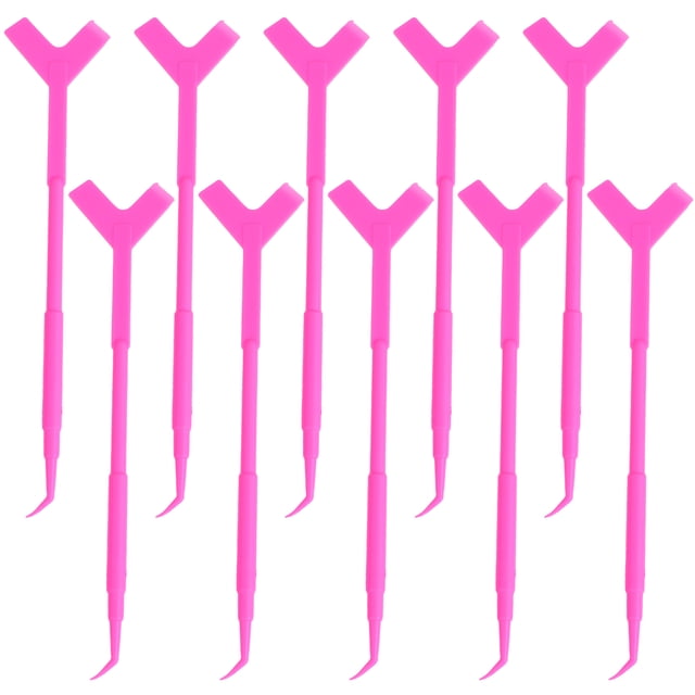 Miangastore 10Pcs 3-in-1 Y Shape Lash Brush Comb Eyelash Lift Perm Tool for Home Salon