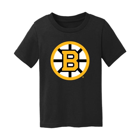 Toddler Chad & Jake Black Boston Bruins Primary Logo T-Shirt