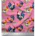 thumbnail image 1 of Soimoi Cotton Duck Fabric Eggs,Nest & Hen Bird Decor Fabric Printed Yard 56 Inch Wide, 1 of 1