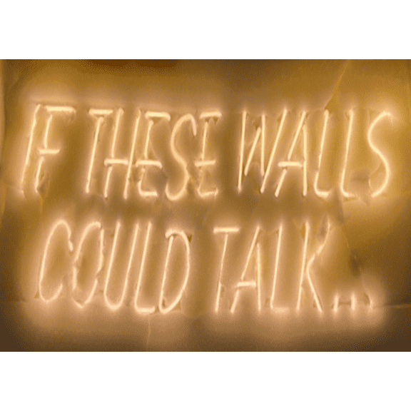 Queen Sense 24" If These Walls Could Talk Neon Sign With Dimmer Acrylic Man Cave Handmade Neon Light 124ITATr