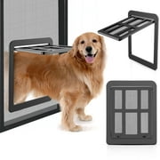 Angle View: OWNPETS Pet Dog Lockable Screen Door Magnetic Self-Closing