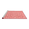 thumbnail image 2 of Ahgly Company Machine Washable Indoor Round Abstract Red Modern Area Rugs, 6' Round, 2 of 4