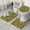 Black Sunflower Pattern, variant on White Sunflower Bee Butterfly Pattern Bathroom Rugs Sets 3 Piece,Toilet Cover Set,Absorbent Non Slip Bathroom Mats Sets with U-Shaped Contour Rug Toilet Rug Set