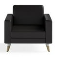 thumbnail image 4 of Safco Contemporary Lounge Chair Resi Wooden Feet Black Leather, 4 of 4