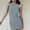 Blue, variant on Aoujea Summer Dresses 2024 Casual Women's Summer Solid Color Fashion Slim Pleated Thread Sleeveless Round Neck Dress Sleeveless Dresses for Women 20$ & Under Dress