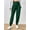 F_ Green, variant on Women's High Waist Wide Waistband Jogger Style Pants, Breathable Comfort Trousers for Workout Activities & Fitness Wear Green S