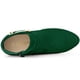 thumbnail image 5 of Botines de tacón grueso Allegra K con hebilla y punta redonda Verde 38, 5 of 7