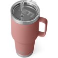 thumbnail image 1 of YETI Rambler 35 oz Straw Mug, Vacuum Insulated, Stainless Steel, Sandstone Pink, 1 of 8