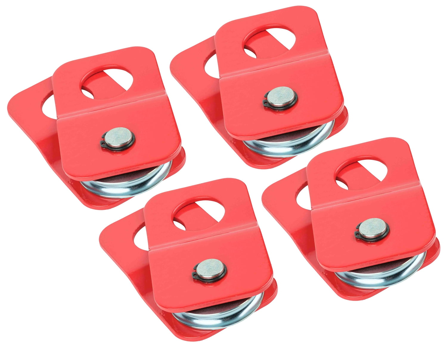 (4 Pack) Recovery Winch 4 Ton Snatch Block, Towing Pulley Blocks 10,500 lbs Capacity, Off