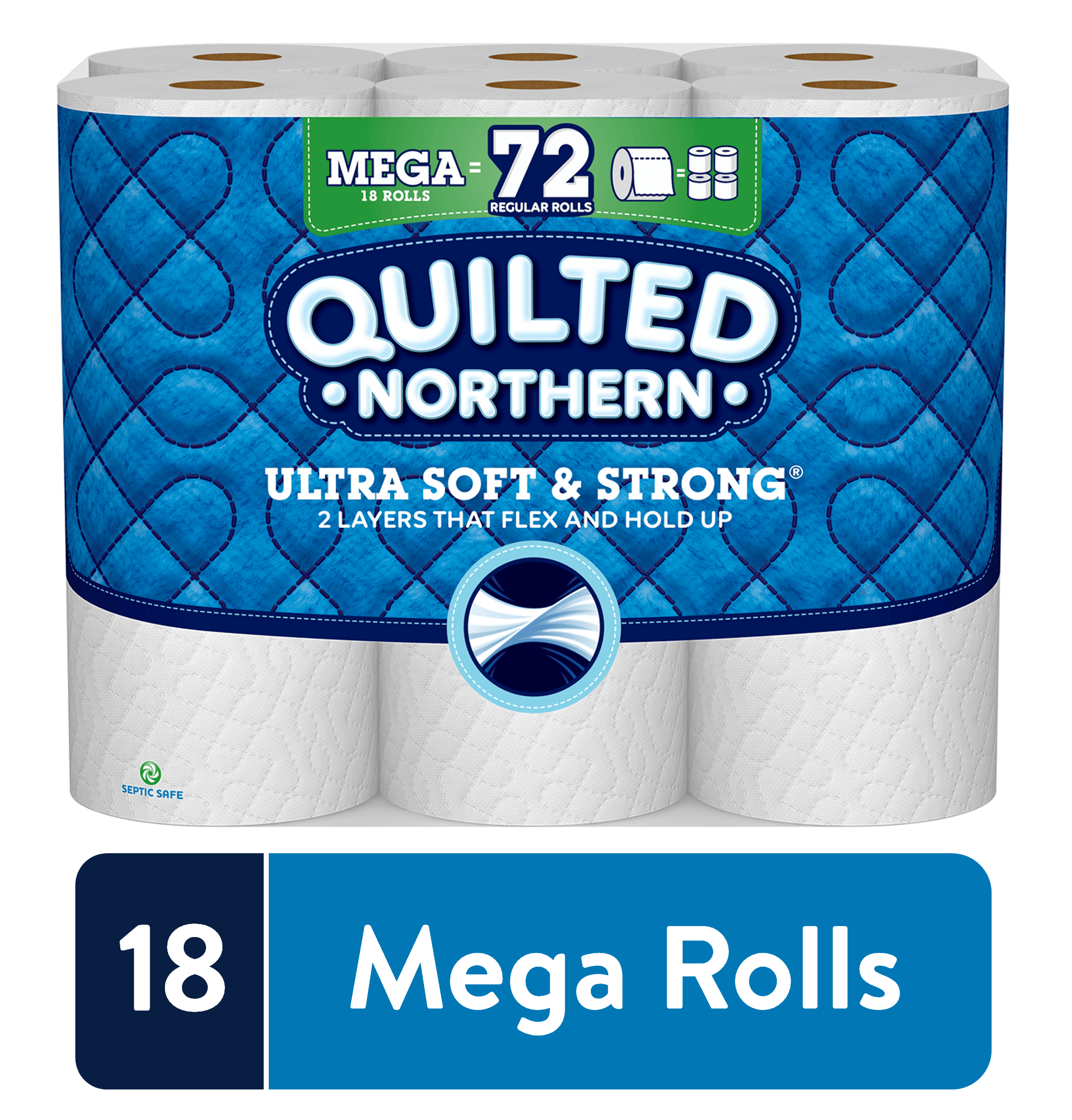 Blanko Super Extra soft 8 Mega Rolls = 16 Regular Rolls Toilet Paper 