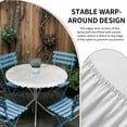 thumbnail image 5 of White Golden Marble Fitted Tablecloth with Elastic Edged, Round Table Cloth for Dining Table, Modern Abstract Art Elegant Waterproof Oil Proof Table Cover for Indoor Outdoor 45"-54", 5 of 8