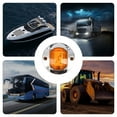thumbnail image 2 of Boat Courtesy Lights Round Marine Interior Transom Stern Navigation Lights for Pontoon Kayak Yacht 5 Color and 295'' Size, 2 of 4