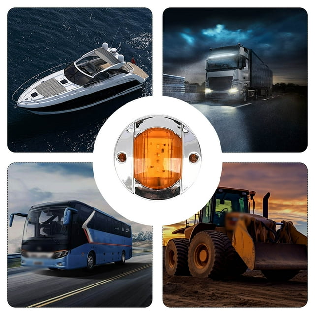 Marine Transom Stern Navigation Courtesy Lights For Pontoon Boats Kayaks And Yachts With Five Color Options