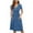 Navy, variant on Bigersell Casual Dress Summer Female Button-Donw Short Sleeve Knee Length Fitted & Flare Dress Style D-68 Summer Dresses Regular Summer Dresses , Black XL