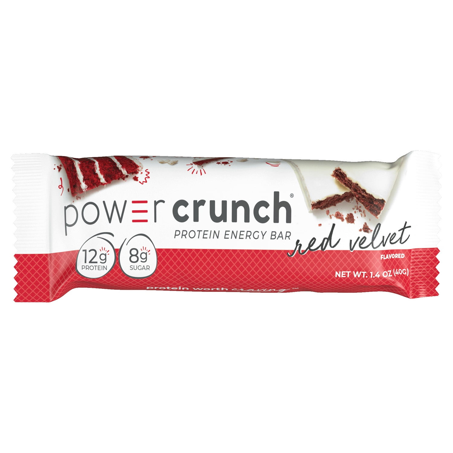 Power Crunch Original Protein Energy Bar, Red Velvet, 1.4 oz, 5 Count