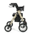 thumbnail image 2 of Comodita Uno All Terrain Heavy-Duty Rollator with a 16" Wide Verona Orthopedic Seat Metallic Champagne, 2 of 7