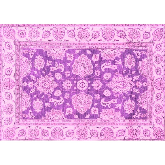Ahgly Company Indoor Rectangle Oriental Pink Traditional Area Rugs, 4' x 6'