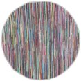 thumbnail image 1 of Safavieh Rag 8' Round Hand Woven Cotton Rug in Gray, 1 of 4