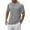Grey, variant on MIXUE Shirts For Men Summer Solid Color Round Neck Short Sleeve Athletic Sports Fitness Loose Fit Pullover Tops Tshirts Outwear,Black,XXXL