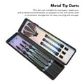 thumbnail image 3 of Throwing Darts, Metal Tip Darts Enhanced Control Knurled and Grooved 3PCS Professional with Storage Box for Beginners for Bar, 3 of 8