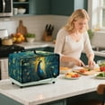 thumbnail image 4 of Renewold Countertop Appliance Cover for Toaster Oven with Accessory Pockets, Dust-Proof Stain-Resistant Home Kitchen Decor Fits Machine Up to 20.5 x 16.5 x 10 Inches, Peacock Blue, 4 of 7