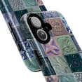 thumbnail image 3 of Blue Ceramic Tile Pattern Phone Case, Artistic Nature and Sea-Themed Design, Protective iPhone Cover for iPhone 16 15 14 13 12 11 Pro Max Mini, 3 of 6