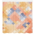 thumbnail image 2 of Ambesonne Abstract Shower Curtain, Colorful Retro Waves Print, 69"Wx70"L, Ecru Tan, 2 of 4