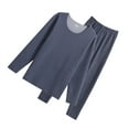 thumbnail image 1 of Minnieouse Ropa interior térmica para hombre, capa base cálida y suave, vestido cálido Villose Tight, ropa de invierno colorida, pintura interior de conjuntos de ropa Azul oscuro&amp;gt;L NO11 Minnieouse AP013689-11, 1 of 6