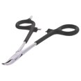 thumbnail image 4 of - Curved Nose 6.25” Grounded Hemostats for Micro Welding (Black Handles), 4 of 6