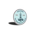 thumbnail image 3 of Beach House Lighthouse Novelty Sign, Metal Wall Decor - 12" Round, 3 of 4