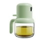 thumbnail image 1 of Botella pulverizadora de aceite de oliva de 180 ml, mango ergonómico, cierre hermético, de plástico, de vidrio, a prueba de polvo, para el hogar y la cocina, color verde, 1 of 14