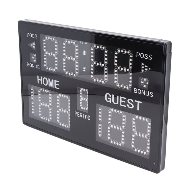 Marcador Electrónico, Marcador Digital Portátil de Mesa Con Control Remoto, Marcador Electrónico LED multideporte para Baloncesto, Voleibol, Fútbol