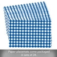 thumbnail image 6 of CounterArt "Blue Gingham" 24-Sheet Reusable Premium Paper Placemats, 6 of 6