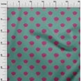thumbnail image 2 of oneOone Viscose Chiffon Fabric Leaves & Lotus Block Printed Craft Fabric BTY 42 Inch Wide, 2 of 4