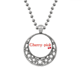 thumbnail image 1 of Interesting Catchword Cherry Pick Necklaces Pendant Retro Moon Stars Jewelry, 1 of 3