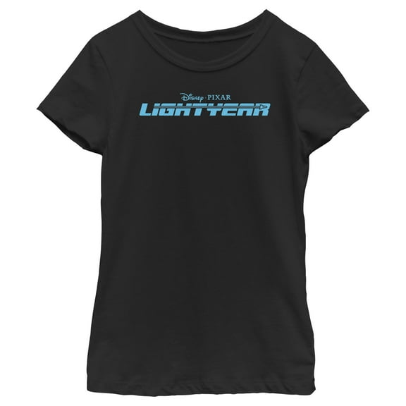 Girl's Lightyear Blue Logo Graphic Tee Black X Small