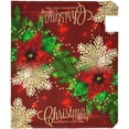 thumbnail image 2 of Christmas Poinsettia Flower Mailbox Cover Magnetic Mailboxes Wraps Letter Post Box Cover Decorative Large Oversize 21x25 in Garden Yard Decor, 2 of 6