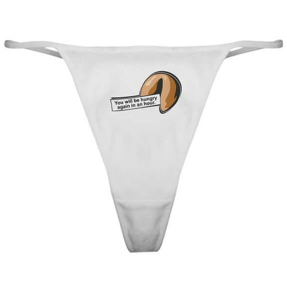 CafePress - Funny Fortune Cookie Classic Thong - Women's Novelty Thong Panties Underwear