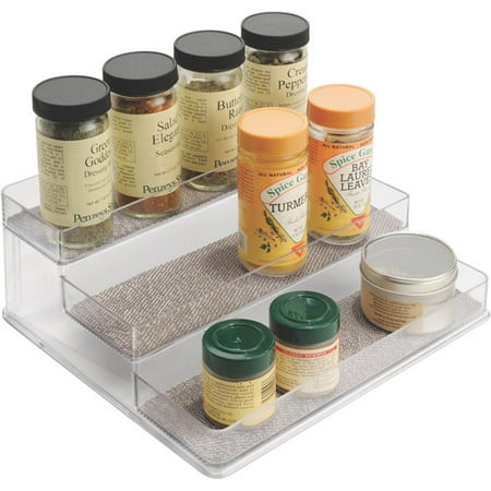 InterDesign Twillo 3-Tier Spice Rack Organizer in (Best Spice Racks For Kitchen Cabinets)