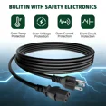thumbnail image 3 of 6ft UL Listed AC Power Cord Cable Plug for Minicom CAT5 0SU22081 1SU22002/R, 3 of 5