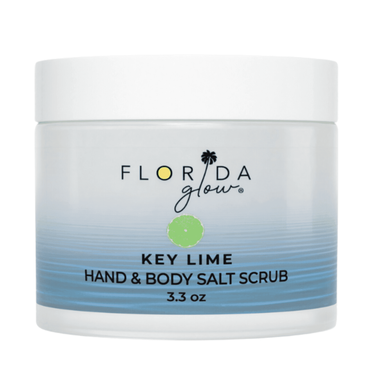 Florida Glow Original Salt Scrub, Exfoliating Body Scrub with Marine Algae & Coconut Oil, 3.3oz