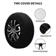 thumbnail image 2 of Naloa Underwater Turtle Dolphin Octopus PVC Leather Spare Tire Wheel Cover for Car Truck SUV Camper Trailer Universal Fit many size16 inch, 2 of 6