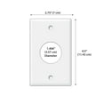 thumbnail image 2 of WIRESTER 1-Gang 1.406-Inch Hole Device Telephone/Cable Blank Receptable Wall Plate Cover, Nursery Baby Chicken Chicks, 2 of 6