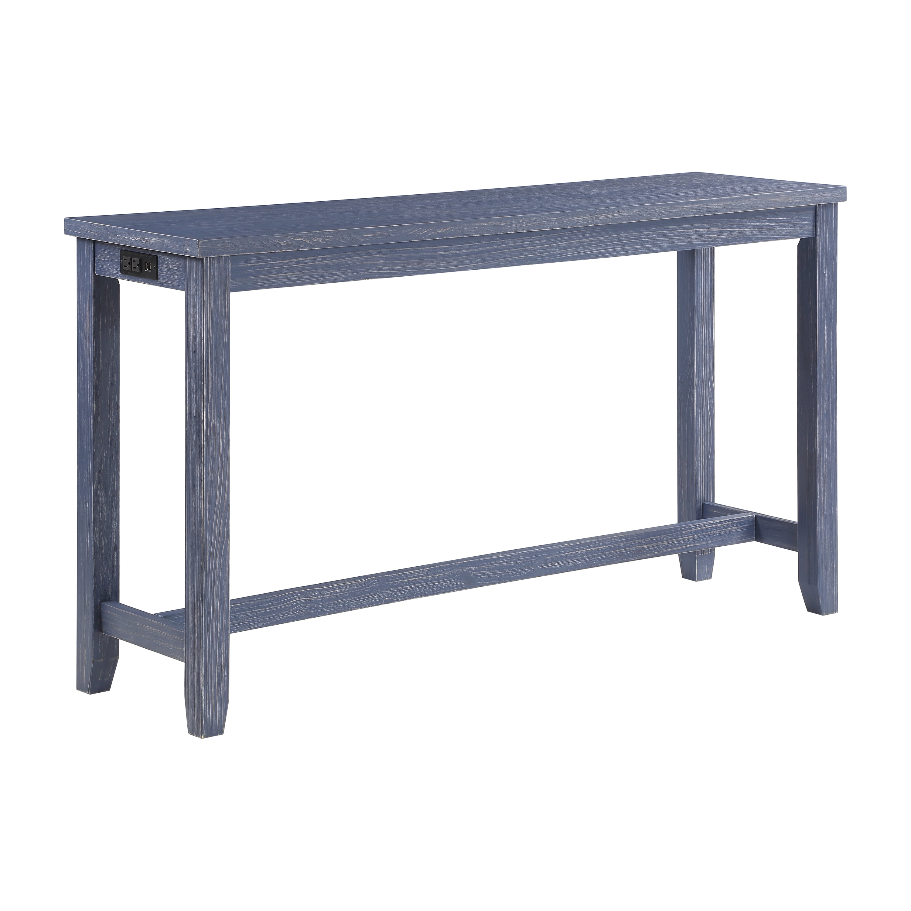 Furniture of America Rockland 4-Piece Counter Height Dining Set, Blue