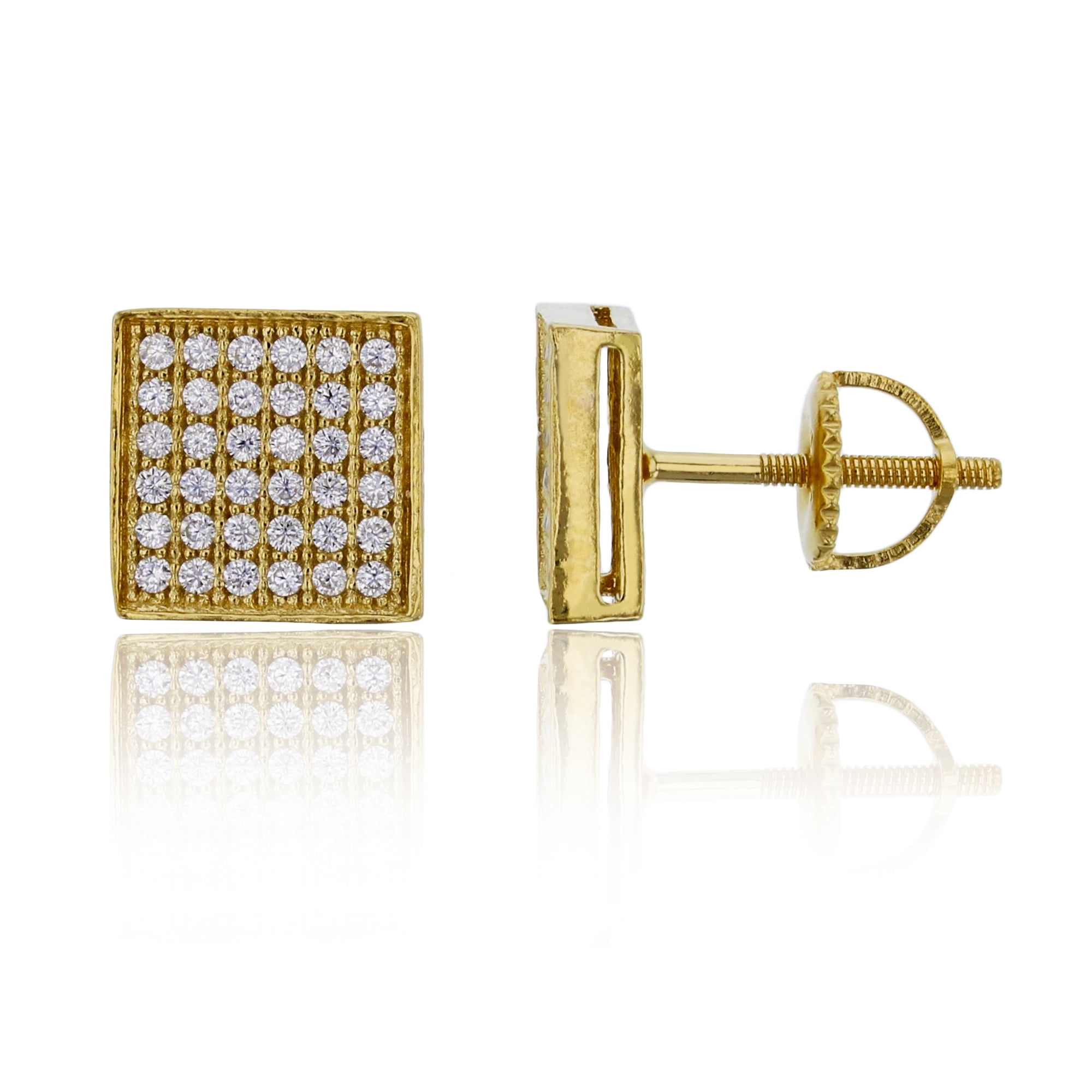 Sterling silver screw back stud earrings Clearance