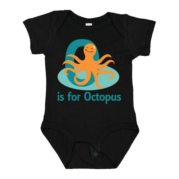 Inktastic O is for Octopus monogram Boys or Girls Baby Bodysuit
